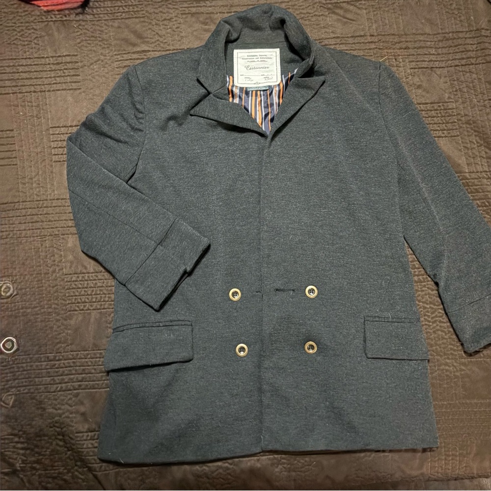 Cartonnier Charcoal Pea Coat